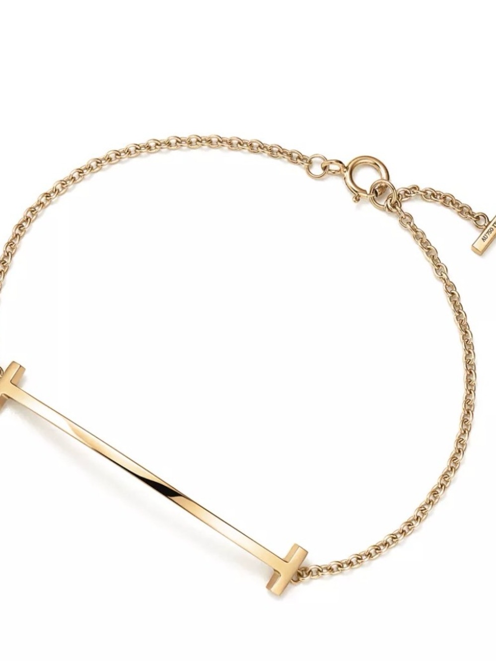 Gold Bar Crosslink Bracelet - Women Jewelry